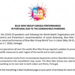 Os 12 espetáculos dos Blue Man Group nos Coliseus de Lisboa e do Porto foram cancelados